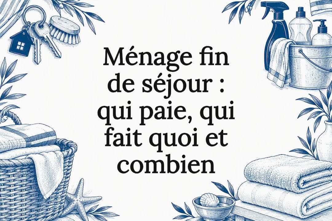 Ménage fin de séjour : qui paie, qui fait quoi et combien