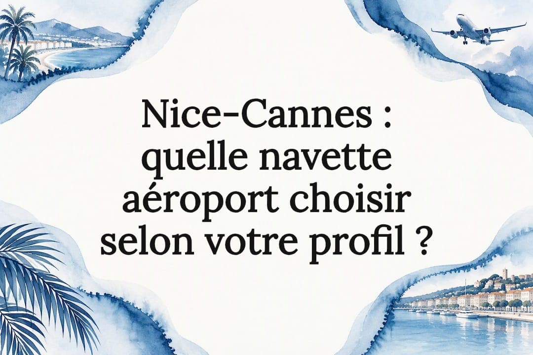 Nice-Cannes : quelle navette aéroport choisir selon votre profil ?